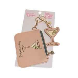 Beige Bag Charm & Coin Purse
